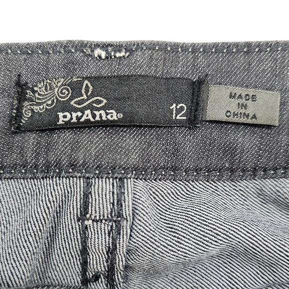 Prana Jeans Women's Size 12 Gray Straight Leg Slim Fit - Picture 11 of 15